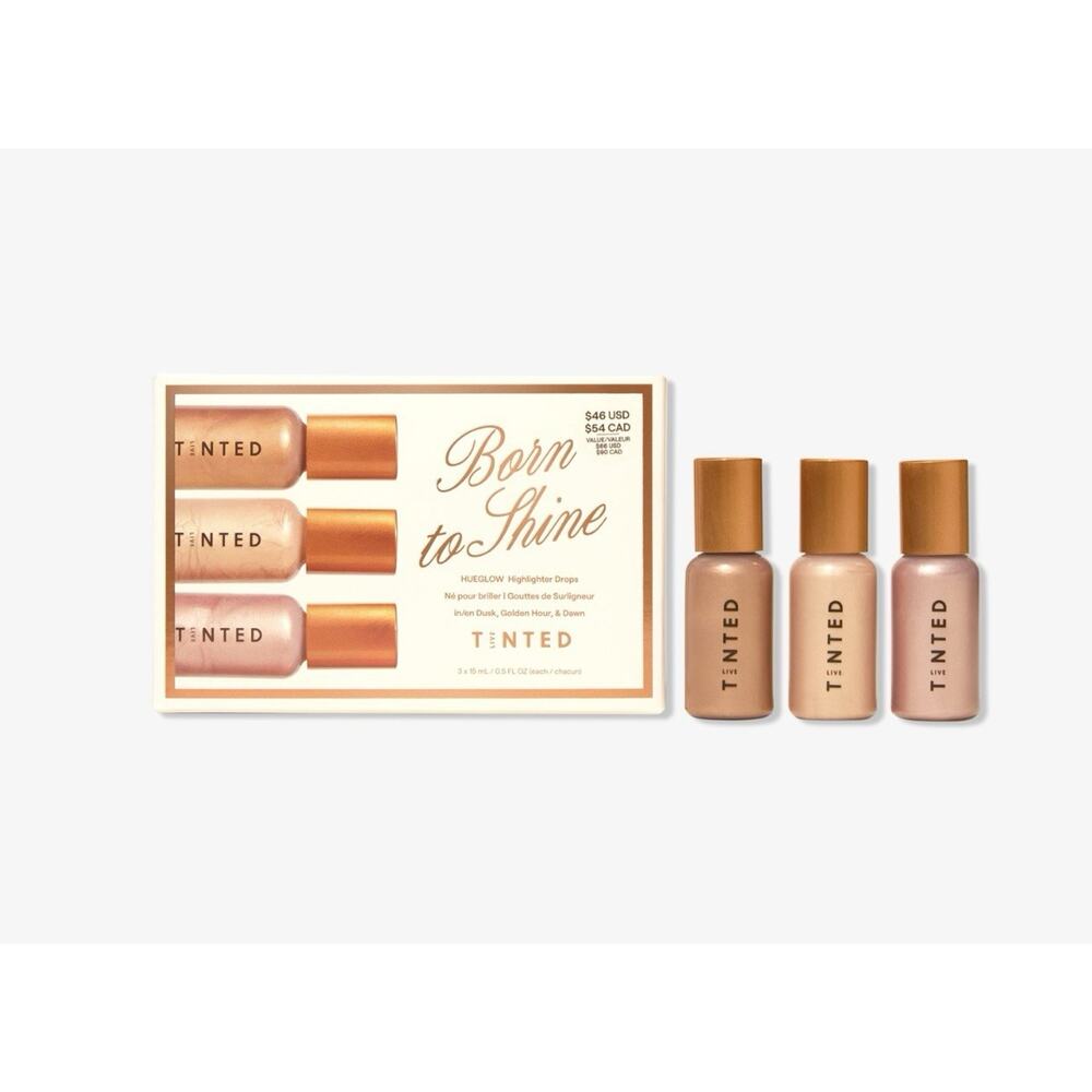 Tinted Born To Shine HUEGLOW Liquid Highlighter Drops